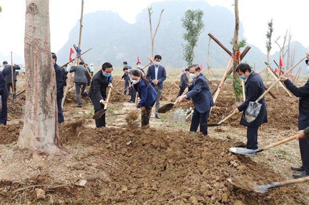 Lancement de la Fête de plantation d’arbres du printemps 2021 dans des localités